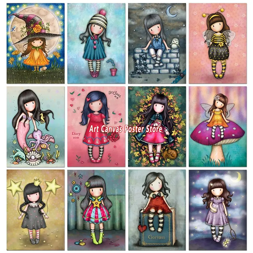 Anime Cartoon Pretty Girl Princess Poster Canvas Painting and Print Wall Art Picture for Girl Kawaii Room Decor Cuadros Frameles
Anime Cartoon Pretty Girl Princess Poster Canvas Painting and Print Wall Art Picture for Girl Kawaii Room Decor Cuadros Frameles