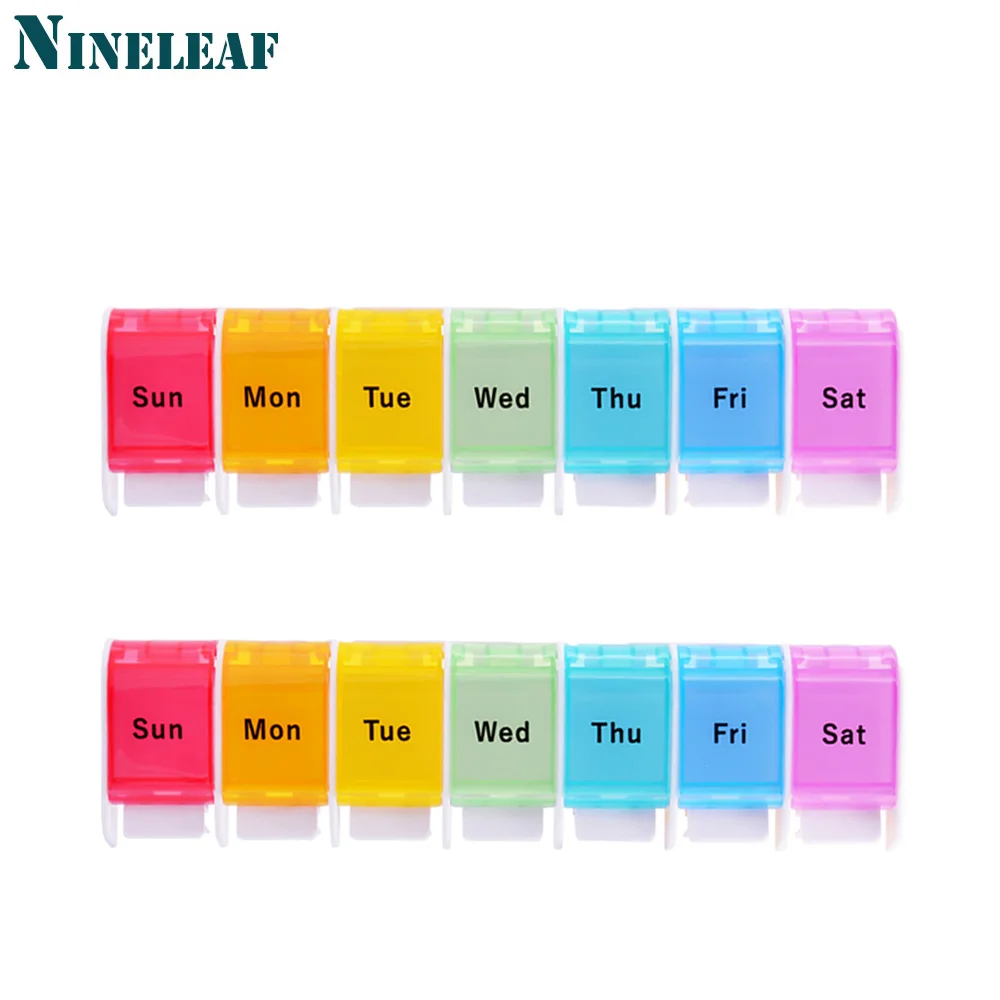 NineLeaf, 1 шт., органайзер для таблеток на неделю, держатель для таблеток на 7 дней, легко открывается, без БФА, чехол для лекарств, для рыбного масла
NineLeaf, 1 шт., органайзер для таблеток на неделю, держатель для таблеток на 7 дней, легко открывается, без БФА, чехол для лекарств, для рыбного масла