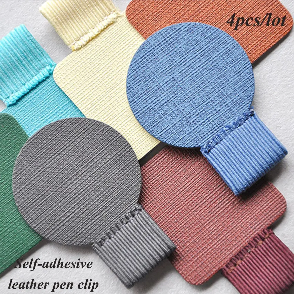 4PCS Useful Stationery Portable Convenient Leather Pen Clips Elastic Loop Self-adhesive Pen Holder Notebook
4PCS Useful Stationery Portable Convenient Leather Pen Clips Elastic Loop Self-adhesive Pen Holder Notebook