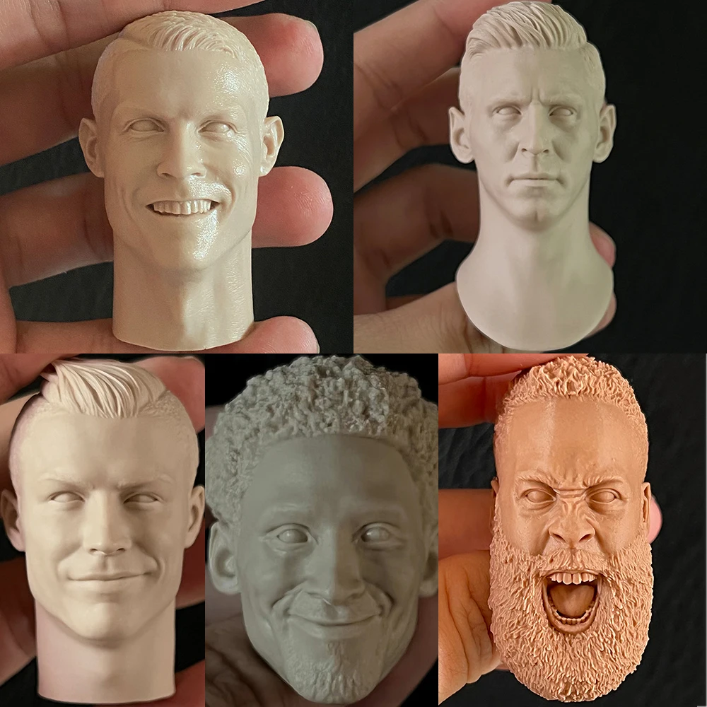 Unpainted 1/6 Scale White Model Football Star/Basketball Star Male Solider Head Sculpt Carved Model for 12 inches Body
Unpainted 1/6 Scale White Model Football Star/Basketball Star Male Solider Head Sculpt Carved Model for 12 inches Body