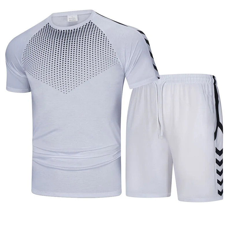 2023 Summer Hot Men's T-shirt+Shorts Set Comfortable And Breathable Men's Sports Set Leisure Fashion Short Sleeve Sports Shirt
2023 Summer Hot Men's T-shirt+Shorts Set Comfortable And Breathable Men's Sports Set Leisure Fashion Short Sleeve Sports Shirt