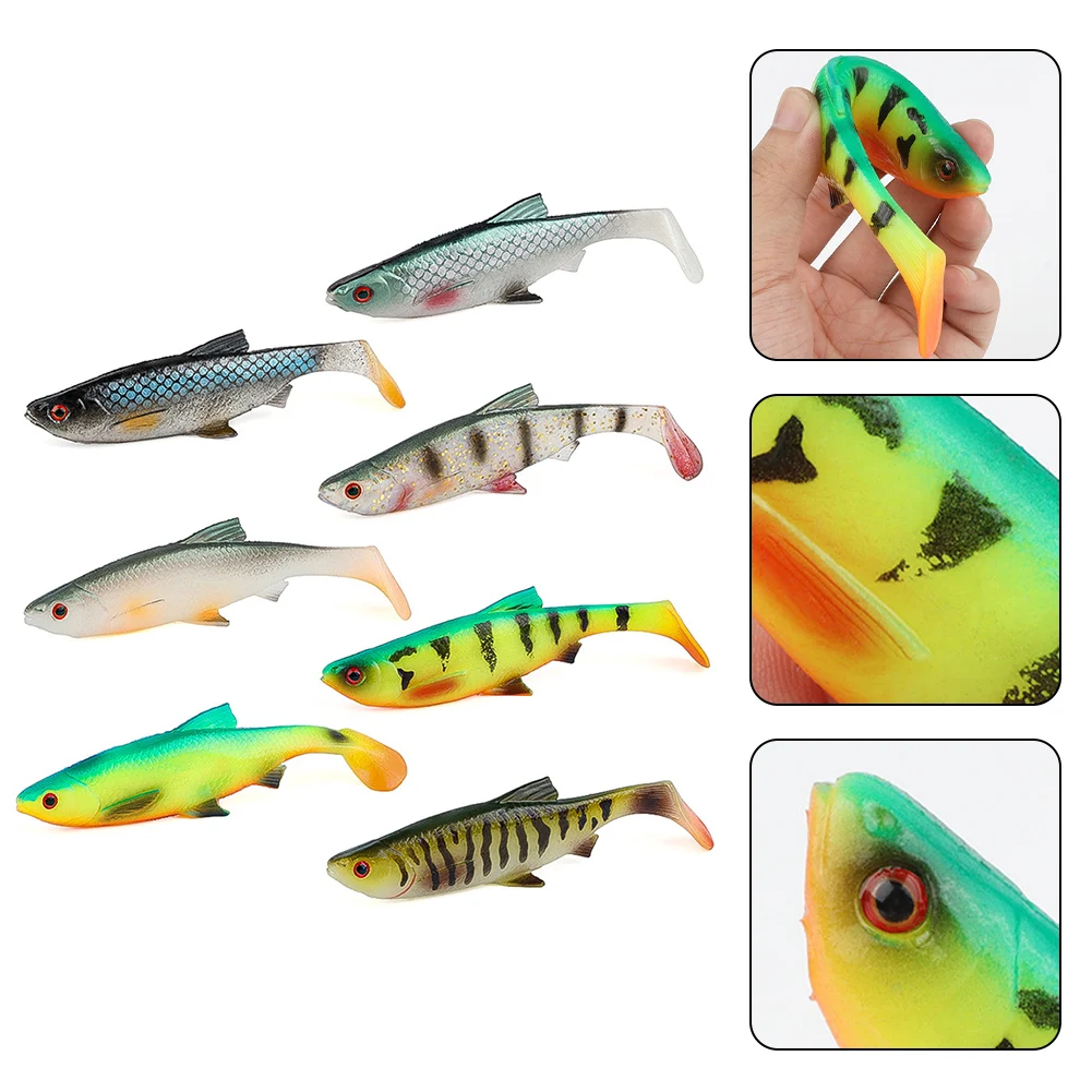 120mm Fishing Lures Soft Fishing Baits Fishing Soft Lures 3D Eyes T Tail Artificial Bait Plastic Pike Fishing Lures 9/13/18cm
120mm Fishing Lures Soft Fishing Baits Fishing Soft Lures 3D Eyes T Tail Artificial Bait Plastic Pike Fishing Lures 9/13/18cm