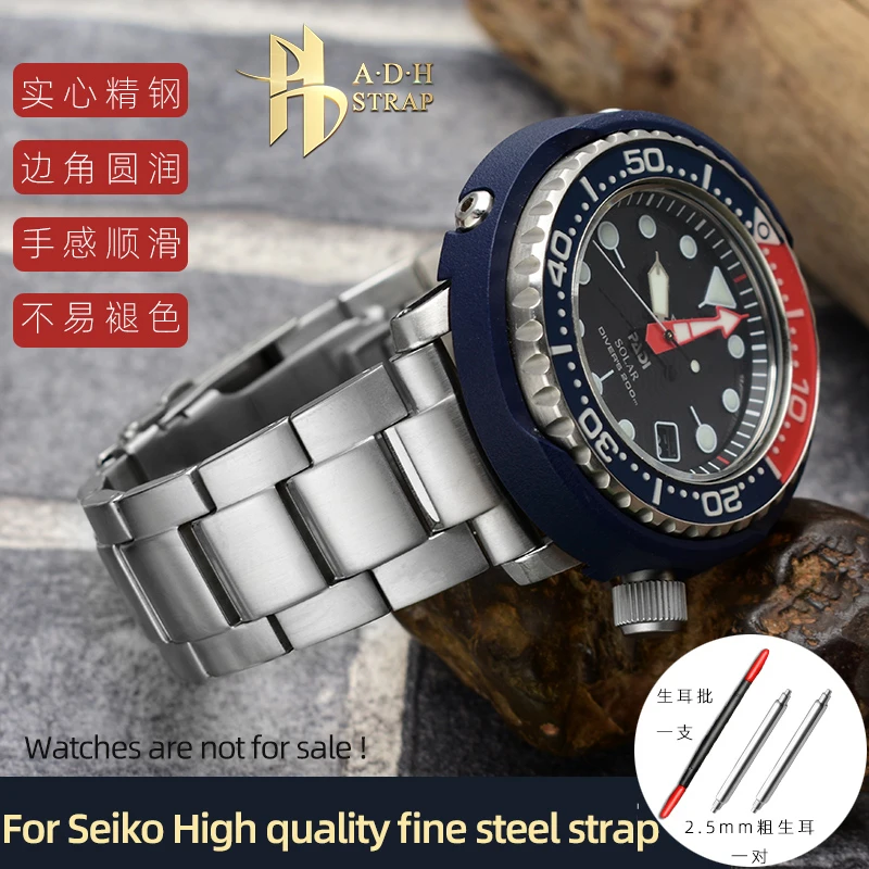 High Quality Solid Steel For Seiko Canned Series SNE497/498/499 SRPC63J1 Diving Strap Thickened Version Watch Band Chain 22mm
High Quality Solid Steel For Seiko Canned Series SNE497/498/499 SRPC63J1 Diving Strap Thickened Version Watch Band Chain 22mm