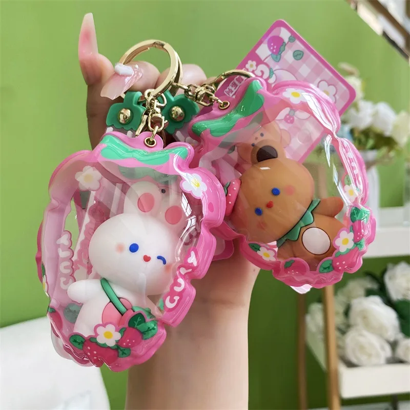 Delicious White Rabbit Strawberry Inflatable Bag Keychain Party Gift Personalized Baby Walking Bag Bag Small Pendant Baby Grab M
Delicious White Rabbit Strawberry Inflatable Bag Keychain Party Gift Personalized Baby Walking Bag Bag Small Pendant Baby Grab M