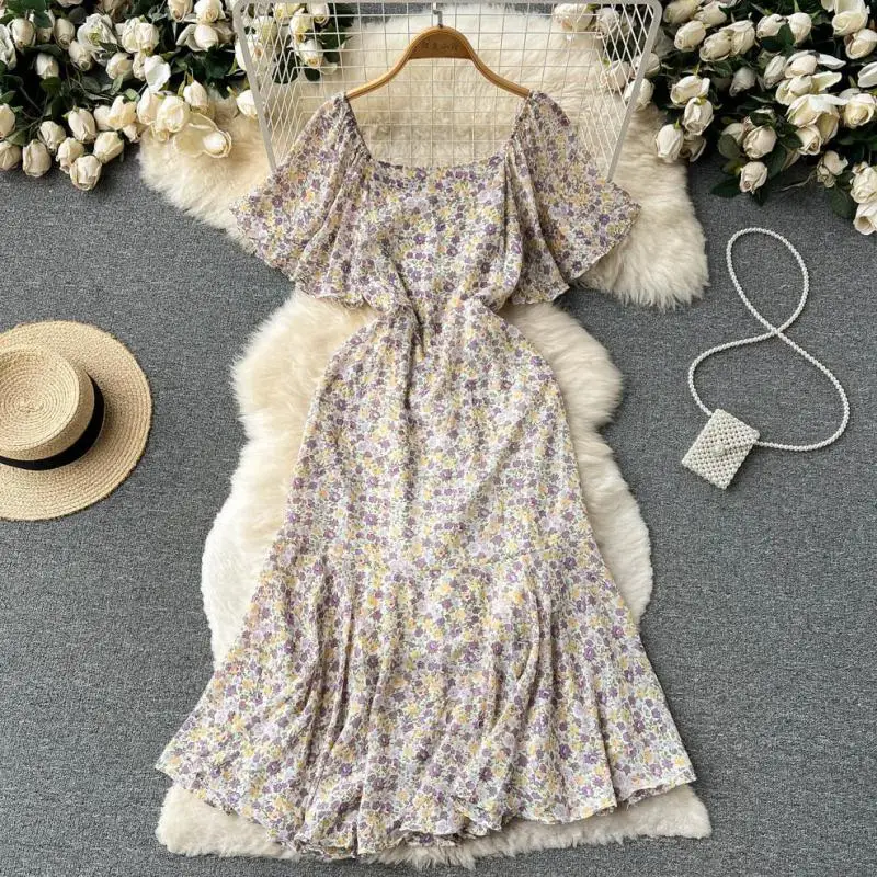 WEIHAOBANG 2022 Summer Women's New Printed Square Neck Short Sleeve High Waist Lace Up Casual Dress Medium Length A-line Skirt
WEIHAOBANG 2022 Summer Women's New Printed Square Neck Short Sleeve High Waist Lace Up Casual Dress Medium Length A-line Skirt