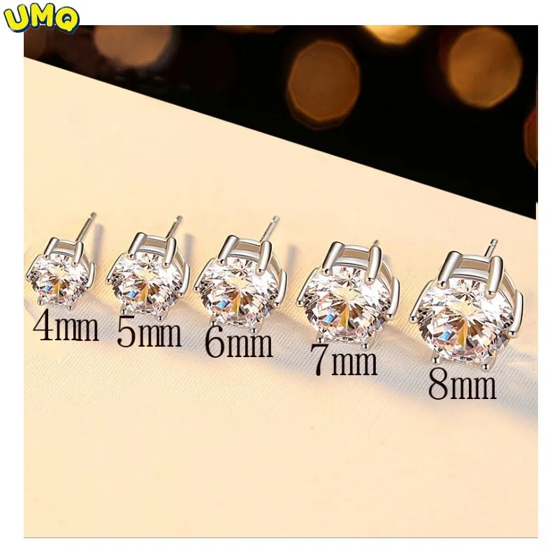 Pt950 Platinum Mossan Stone Six Jaw Screw Earrings Simple Fashion Earrings Versatile Exquisite 18k Earrings for Men and Women
Pt950 Platinum Mossan Stone Six Jaw Screw Earrings Simple Fashion Earrings Versatile Exquisite 18k Earrings for Men and Women