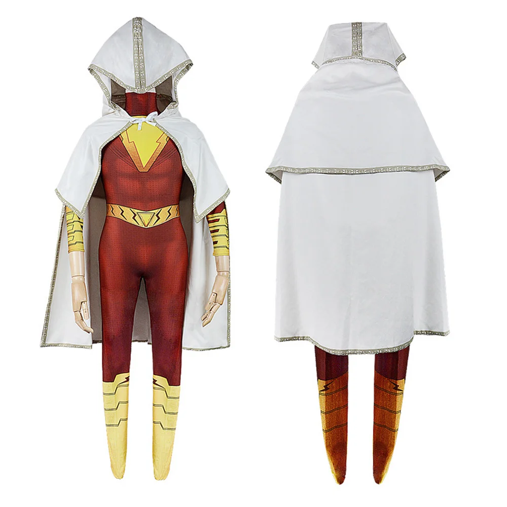 Kids Shazam Cosplay Costume Red Jumpsuit Polyester Bodysuit Cloak Children Halloween Carnival Role Play Party Suit For Boys
Kids Shazam Cosplay Costume Red Jumpsuit Polyester Bodysuit Cloak Children Halloween Carnival Role Play Party Suit For Boys