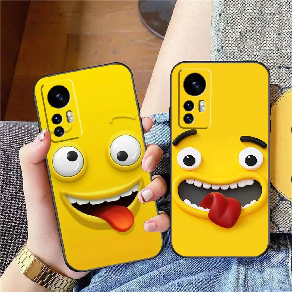 

Phone Case For Xiaomi Mi 13 12 12T 11 11T 10 9SE 9 CC9 8SE 8 6 6X 5 5S 5X Pro Tpro Lite Plus Fundas Capa Cartoon Funny Faces Art