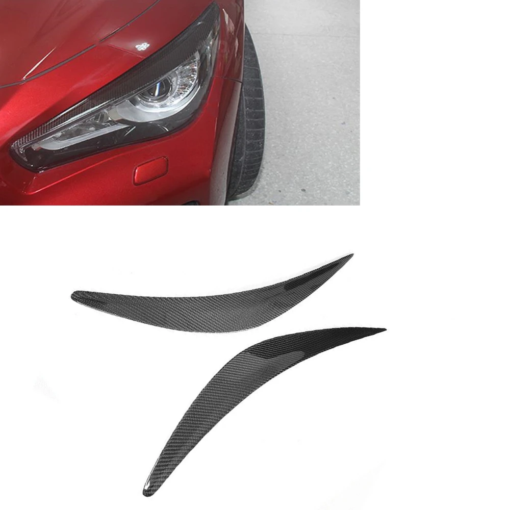 Передняя фара для Infiniti Q50 Q50S 2014-2023 из углеродного волокна, автомобильная передняя фара, лампа, крышка для бровей, наклейка на веко
Передняя фара для Infiniti Q50 Q50S 2014-2023 из углеродного волокна, автомобильная передняя фара, лампа, крышка для бровей, наклейка на веко