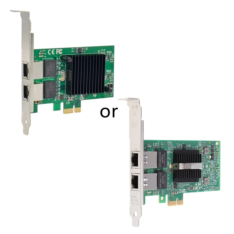 Dual Port PCI Express X1 Gigabit Network Card for 82575 RJ45 Ethernet Controller Adapter 1000Mbps Desktop Network Card
Dual Port PCI Express X1 Gigabit Network Card for 82575 RJ45 Ethernet Controller Adapter 1000Mbps Desktop Network Card