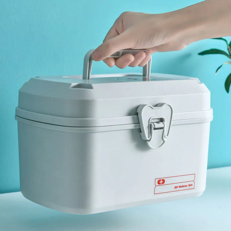 Plastic Medicine Box Household Medicine Storage Box Large Capacity Household Double-layer Sealed Portable Emergency Medical Medi
Plastic Medicine Box Household Medicine Storage Box Large Capacity Household Double-layer Sealed Portable Emergency Medical Medi