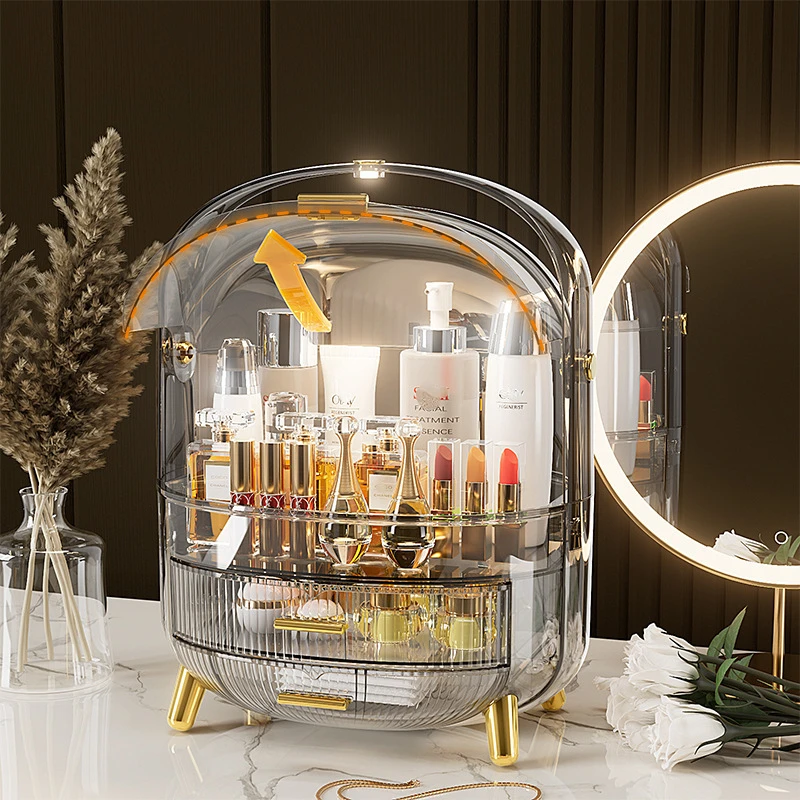 Light Luxury Cosmetics Transparent Storage Box Dustproof Waterproof Lipstick Skincare Shelves Household Lipstick Mask Perfume
Light Luxury Cosmetics Transparent Storage Box Dustproof Waterproof Lipstick Skincare Shelves Household Lipstick Mask Perfume