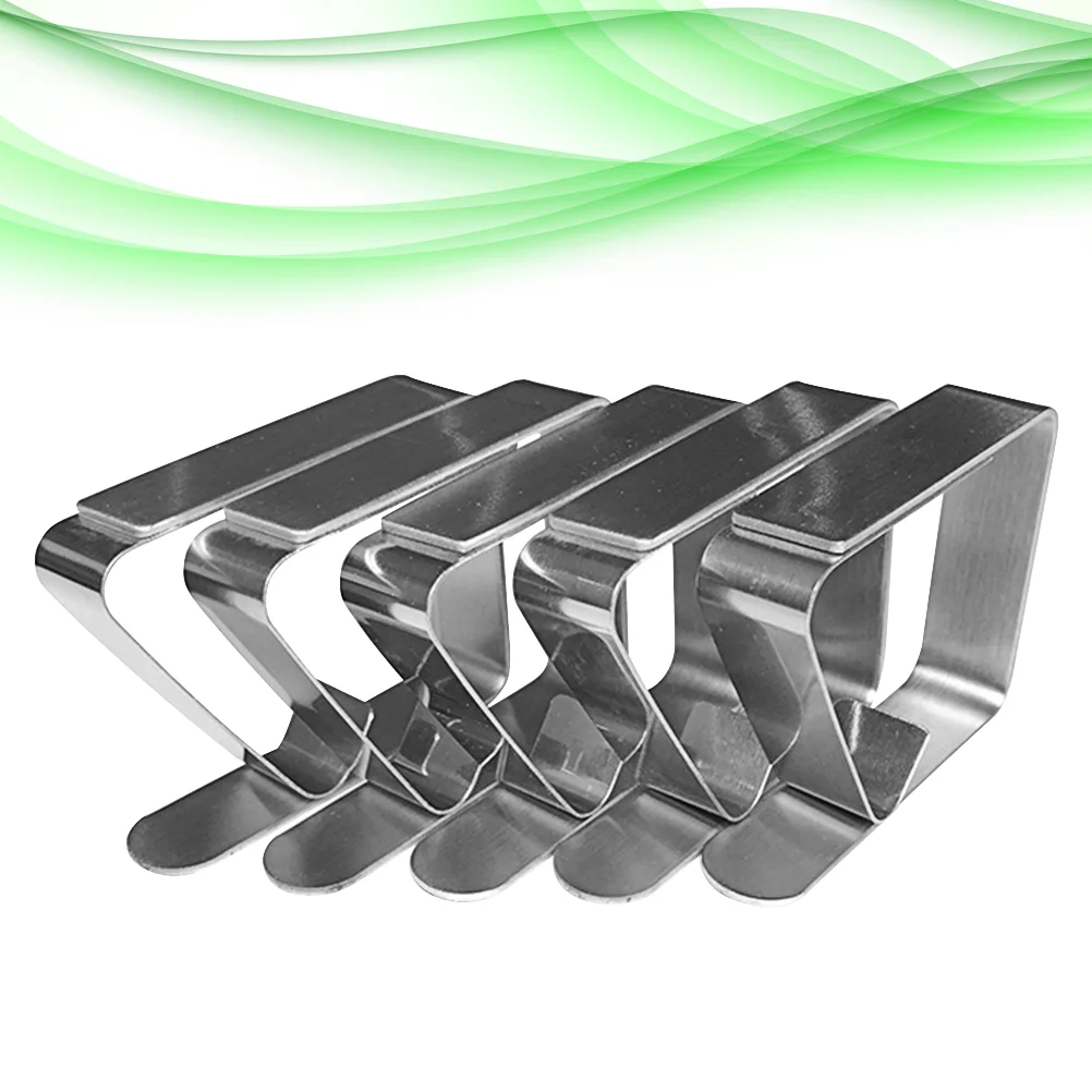 5 Pcs Outdoor Table Cloths Stainless Steel Clips Non-slip Tablecloth Holders Clamps
5 Pcs Outdoor Table Cloths Stainless Steel Clips Non-slip Tablecloth Holders Clamps