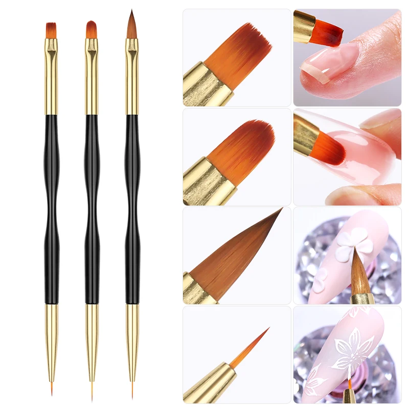 French Stripe Nail Art Liner Brush Set Tips Ultra-thin Line Drawing Pen Dual End UV Gel Painting Brushes Manicure Tools
French Stripe Nail Art Liner Brush Set Tips Ultra-thin Line Drawing Pen Dual End UV Gel Painting Brushes Manicure Tools