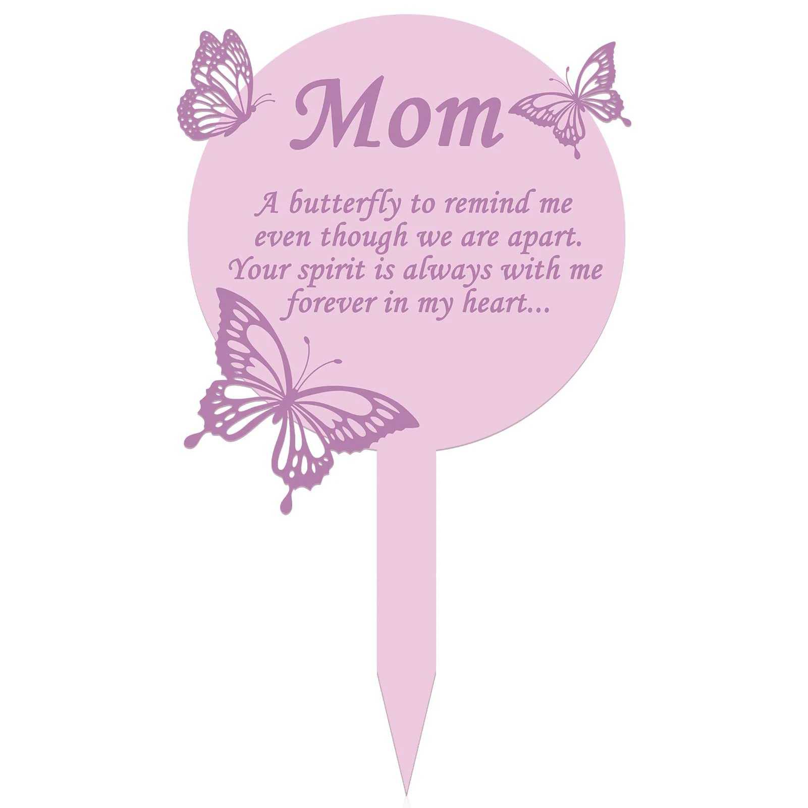 Plaque Sympathy Gifts Butterfly Metal Markers Yard Mom Garden Memorial Stakes Outdoor Waterproof Cemetery Decorations Pink
Plaque Sympathy Gifts Butterfly Metal Markers Yard Mom Garden Memorial Stakes Outdoor Waterproof Cemetery Decorations Pink