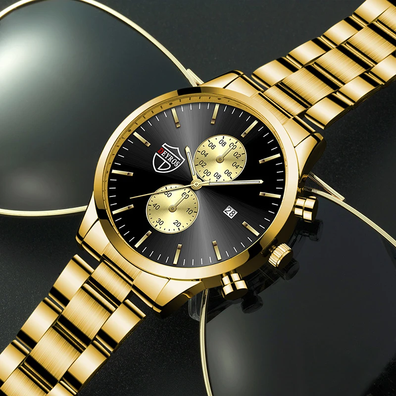Модные золотые часы из нержавеющей стали для мужчин, деловые кварцевые наручные часы, светящиеся мужские часы, повседневные спортивные часы, Montre Homme
Модные золотые часы из нержавеющей стали для мужчин, деловые кварцевые наручные часы, светящиеся мужские часы, повседневные спортивные часы, Montre Homme