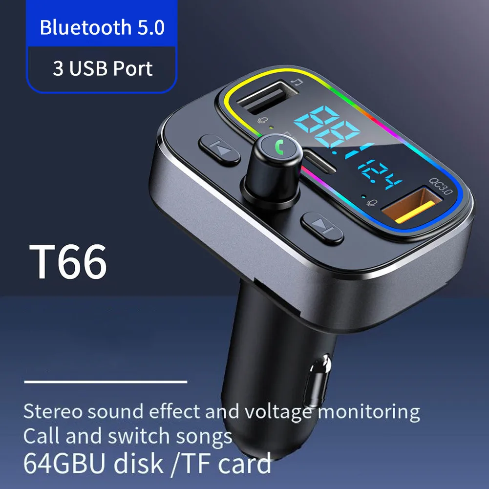 Car Bluetooth 5.0 FM Transmitter Wireless Handsfree Audio Receiver Auto MP3 Player Dual USB Fast Charger Car Accessories
Car Bluetooth 5.0 FM Transmitter Wireless Handsfree Audio Receiver Auto MP3 Player Dual USB Fast Charger Car Accessories