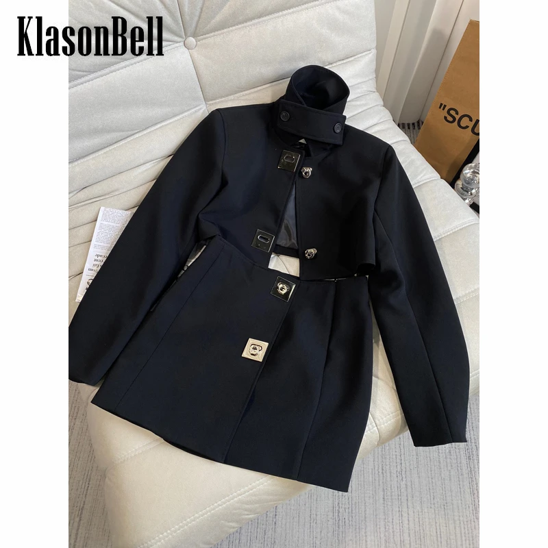 8.6 KlasonBell High Quality Metal Lock Decoration Short Jacket Or Mini Skirt Set Women
8.6 KlasonBell High Quality Metal Lock Decoration Short Jacket Or Mini Skirt Set Women