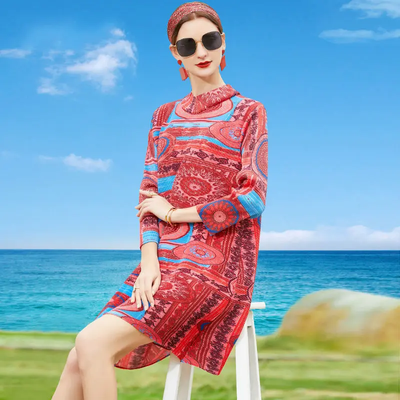 Printed dress female 2022 new ancient wind excellent fashion age-proof o neck long sleeve print long section thin dress tops
Printed dress female 2022 new ancient wind excellent fashion age-proof o neck long sleeve print long section thin dress tops