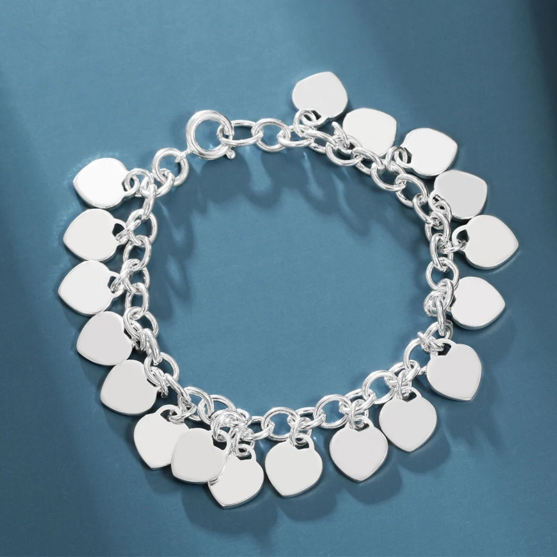 S925 Sterling Silver tif Bracelet Multi Heart Bracelets Fashion Classic High Quality Gift Women Accessories
S925 Sterling Silver tif Bracelet Multi Heart Bracelets Fashion Classic High Quality Gift Women Accessories