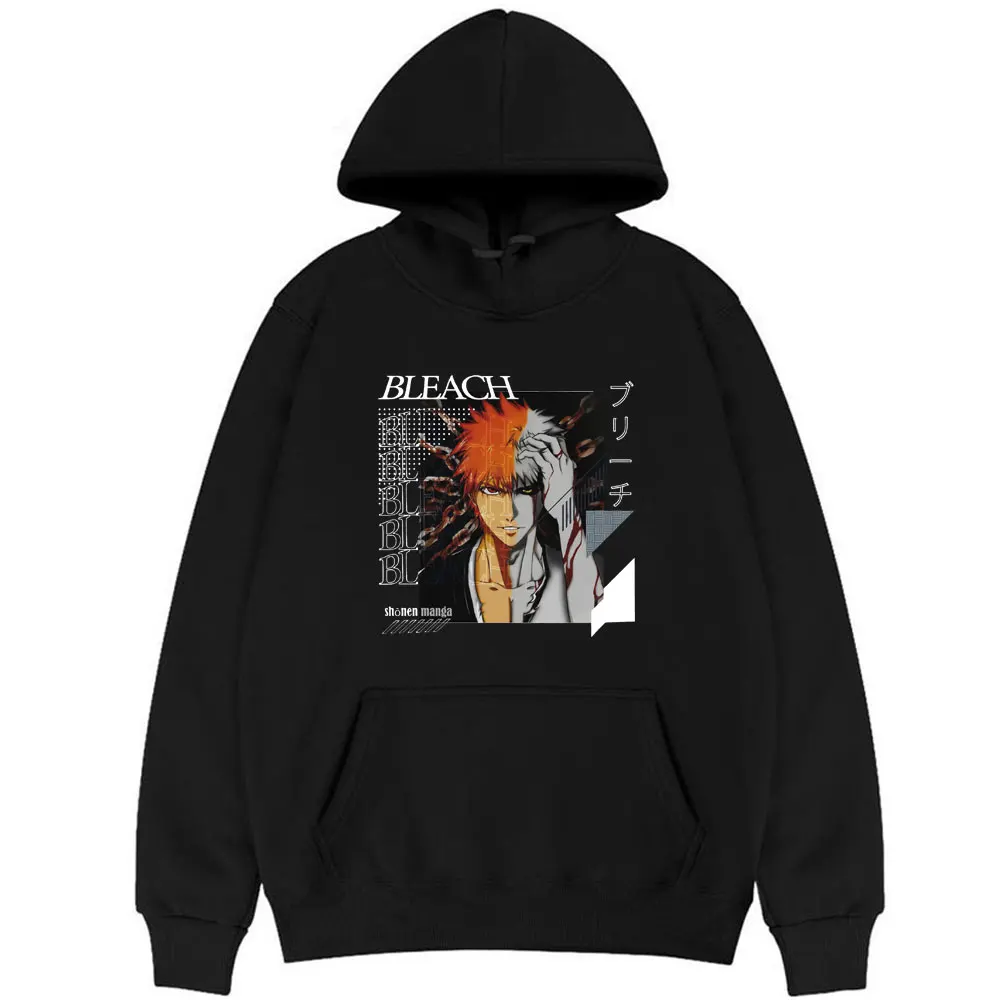 Anime Bleach Ichigo Kurosaki Print Hoodie Pullover Cartoon Men Women Loose Oversized Hoodies Men Korean Trend Style Sweatshirt
Anime Bleach Ichigo Kurosaki Print Hoodie Pullover Cartoon Men Women Loose Oversized Hoodies Men Korean Trend Style Sweatshirt