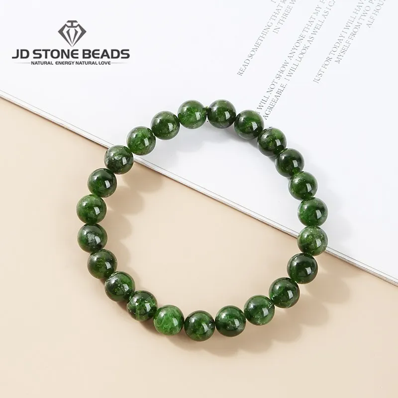 Fashion Elegant Natural Green Diopside Bracelet Women 6 8 10 12mm Simple Round Beads High Quality Gemstone Bangles Fine Jewelry
Fashion Elegant Natural Green Diopside Bracelet Women 6 8 10 12mm Simple Round Beads High Quality Gemstone Bangles Fine Jewelry