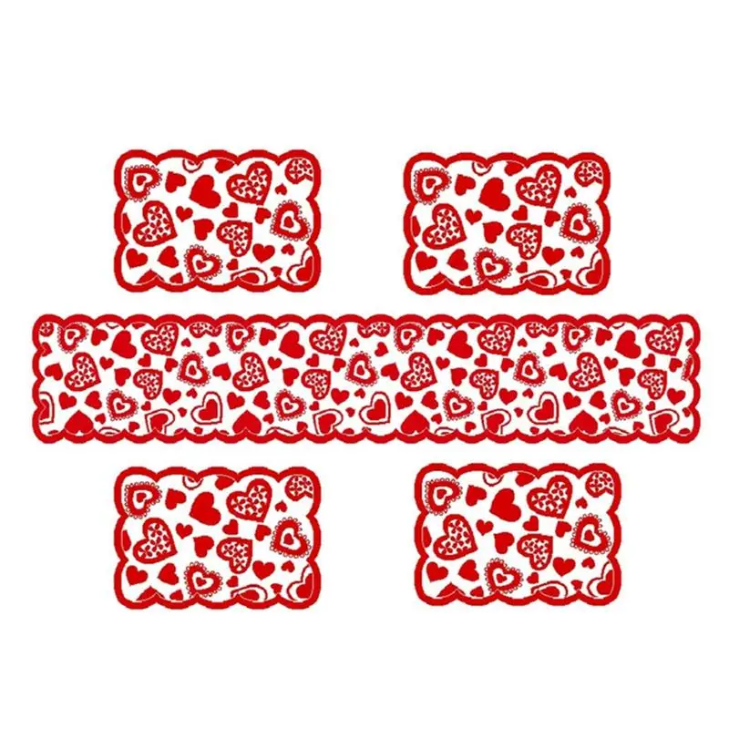 Valentine Heart Lace Table Runner Valentine's Day Table Runners With Red Love Heart Valentine's Day Table Runner And Placemats
Valentine Heart Lace Table Runner Valentine's Day Table Runners With Red Love Heart Valentine's Day Table Runner And Placemats
