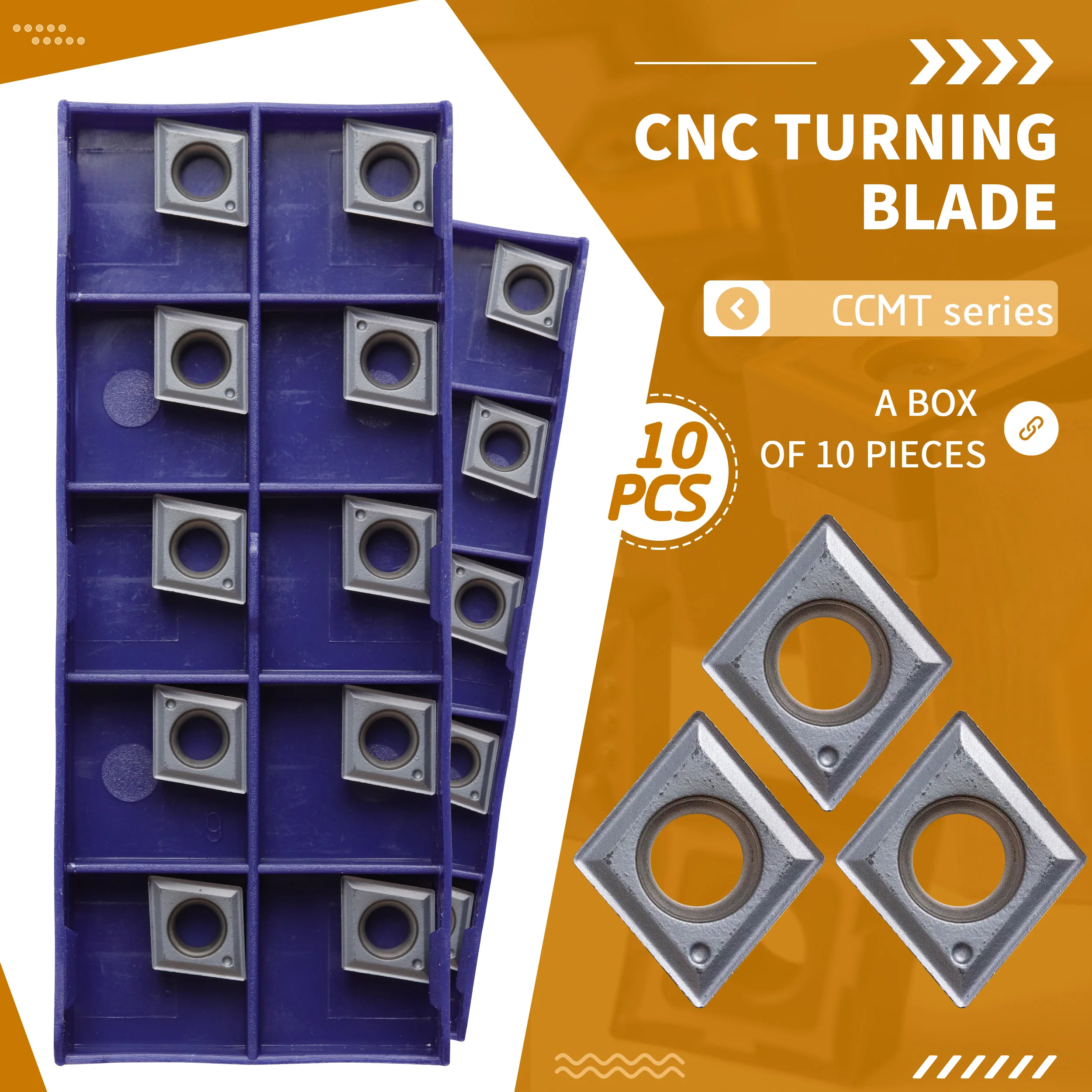 CCMT060204/CCMT09T304 NN LT10 CNC Lathe Tool Carbide Insert Machining Internal Turning Tool Blade High Quality Durable Authentic
CCMT060204/CCMT09T304 NN LT10 CNC Lathe Tool Carbide Insert Machining Internal Turning Tool Blade High Quality Durable Authentic
