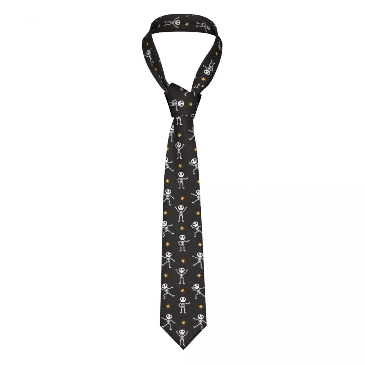 

Cute Dancing Skeleton Unisex Neckties Slim Polyester 8 cm Wide Neck Ties for Men Shirt Accessories Cravat Office