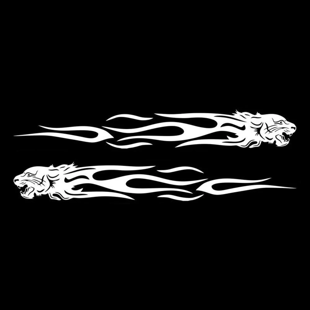 2Pcs Tiger Flame Totem Car Motorcycle Creative Decals Stickers Reflective Universal 35*5CM PET Material
2Pcs Tiger Flame Totem Car Motorcycle Creative Decals Stickers Reflective Universal 35*5CM PET Material