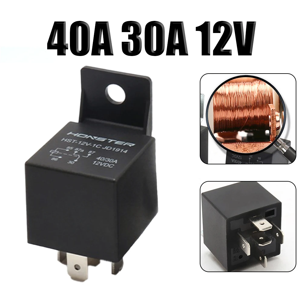 Car Relay 5 Pin Horn Relay Headlamp Relay 12V 30A 40A Aircond Relay Fan Relay Pure Copper Coil, Stable Performance
Car Relay 5 Pin Horn Relay Headlamp Relay 12V 30A 40A Aircond Relay Fan Relay Pure Copper Coil, Stable Performance