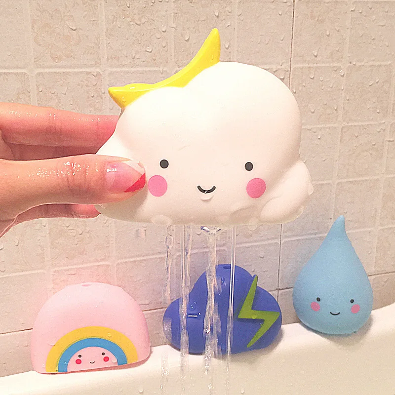Soft Glue Cute Baby Bath Toys Bathroom Play Water Spraying Tool Science And Education Enlightenment Clouds Raindrops Rainbow
Soft Glue Cute Baby Bath Toys Bathroom Play Water Spraying Tool Science And Education Enlightenment Clouds Raindrops Rainbow