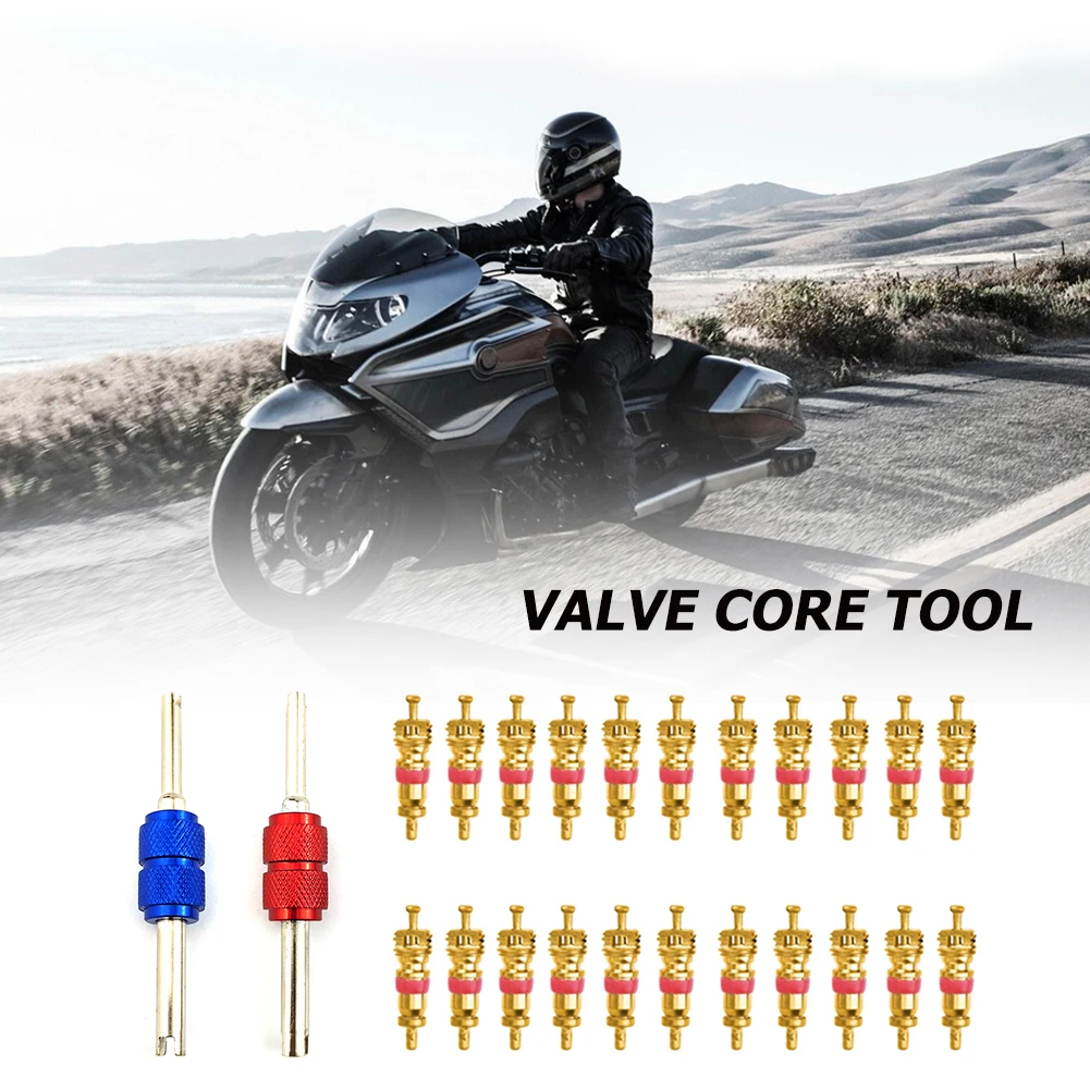 20pcs Copper Tyre Valve Core with 2 Professional Bike Tubes Service Parts Tool for Motorcycle Car Repair Replacement Accessories
20pcs Copper Tyre Valve Core with 2 Professional Bike Tubes Service Parts Tool for Motorcycle Car Repair Replacement Accessories