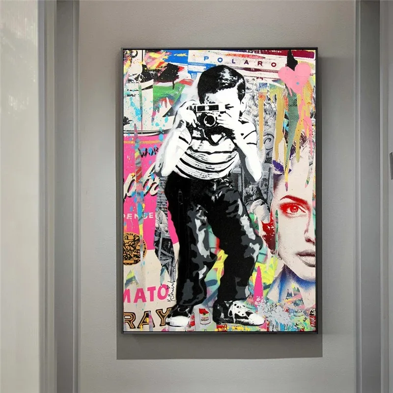 Street Art Graffiti Banksy Painting Banks One Piece Canvas Decorative Spray Mural Core for Home Decor Girl Bedroom Decoration
Street Art Graffiti Banksy Painting Banks One Piece Canvas Decorative Spray Mural Core for Home Decor Girl Bedroom Decoration