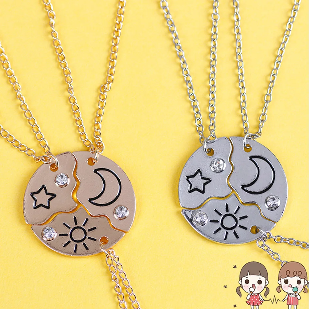1 Set Sun Moon Star Pendant Necklace Best Friend Friendship Couple Necklace Fashion Jewelry
1 Set Sun Moon Star Pendant Necklace Best Friend Friendship Couple Necklace Fashion Jewelry