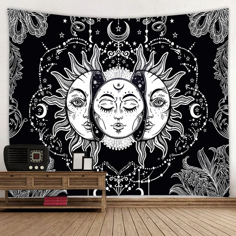 Mandala Tapestry White Black Sun And Moon Tapestry Wall Hanging Tarot Hippie Wall Rugs Dorm Decor Blanket
Mandala Tapestry White Black Sun And Moon Tapestry Wall Hanging Tarot Hippie Wall Rugs Dorm Decor Blanket