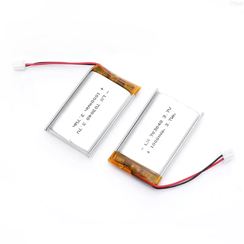 2PCS 703048 1000mAh 3.7V Lithium Polymer Rechargeable Battery for Beauty Instrument Early Education Machine Laptop Battery
2PCS 703048 1000mAh 3.7V Lithium Polymer Rechargeable Battery for Beauty Instrument Early Education Machine Laptop Battery