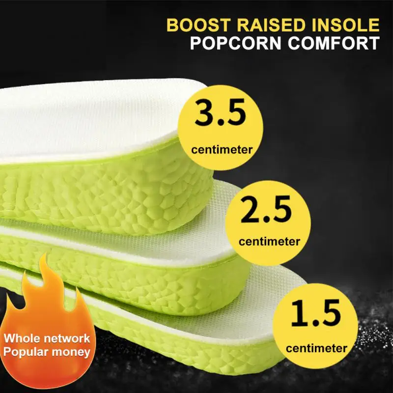 Boost Inner Popcorn Insole Men Women Shock Absorption Martin Boots Sneakers Breathable Soft Bottom High Elastic Invisible Pad
Boost Inner Popcorn Insole Men Women Shock Absorption Martin Boots Sneakers Breathable Soft Bottom High Elastic Invisible Pad