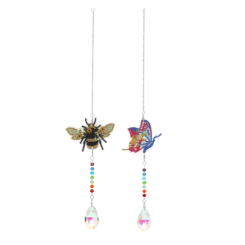 2 Pack Diamond Painting DIY Special Shape Drill Bee Butterfly Window Hanging Ornament Crystal Chandelier Suncatcher Wind
2 Pack Diamond Painting DIY Special Shape Drill Bee Butterfly Window Hanging Ornament Crystal Chandelier Suncatcher Wind