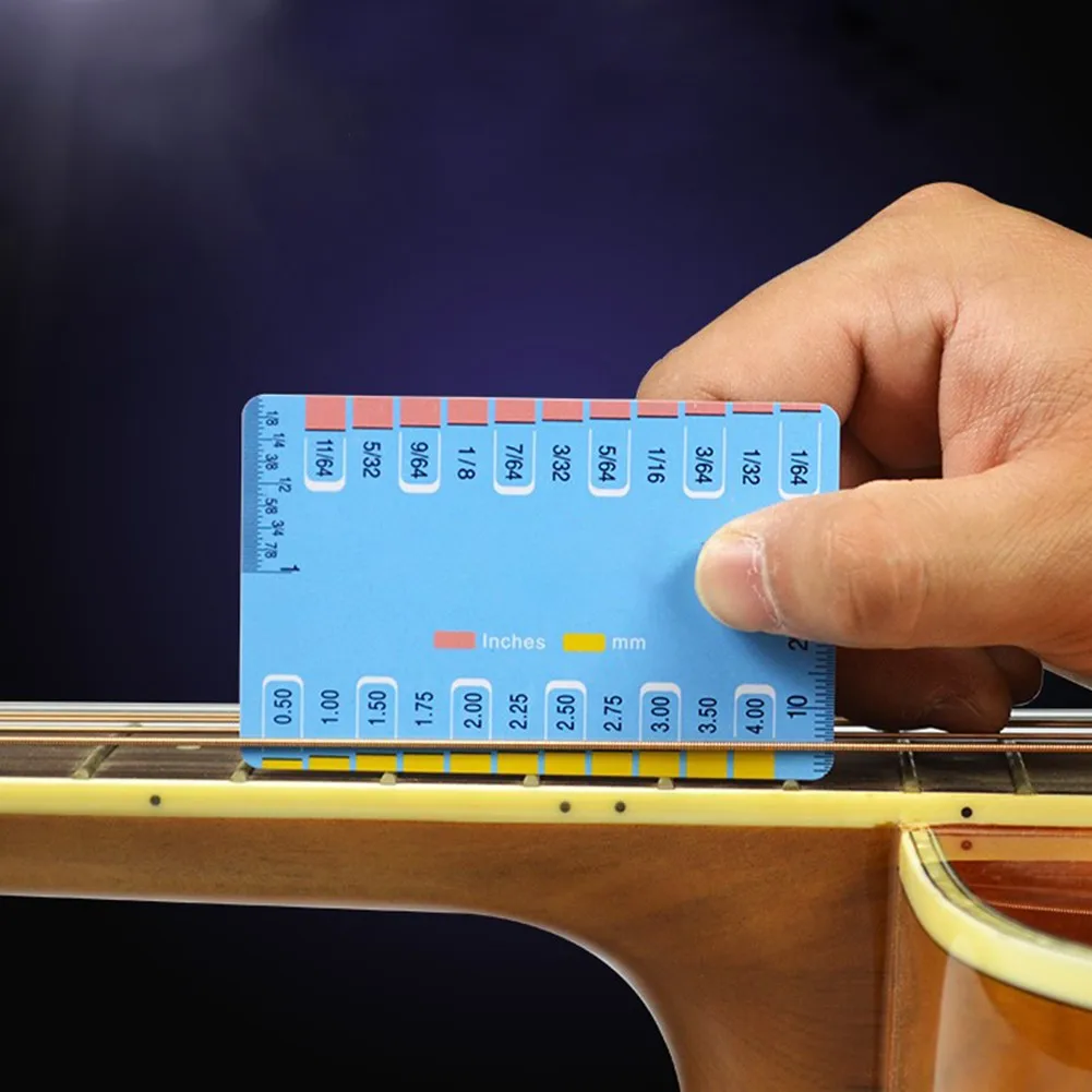 Electric Guitar String Ruler Gauge String Pitch Height Ruler Measuring Adjustment Bass/Classical/Electric/Acoustic Tools Parts
Electric Guitar String Ruler Gauge String Pitch Height Ruler Measuring Adjustment Bass/Classical/Electric/Acoustic Tools Parts