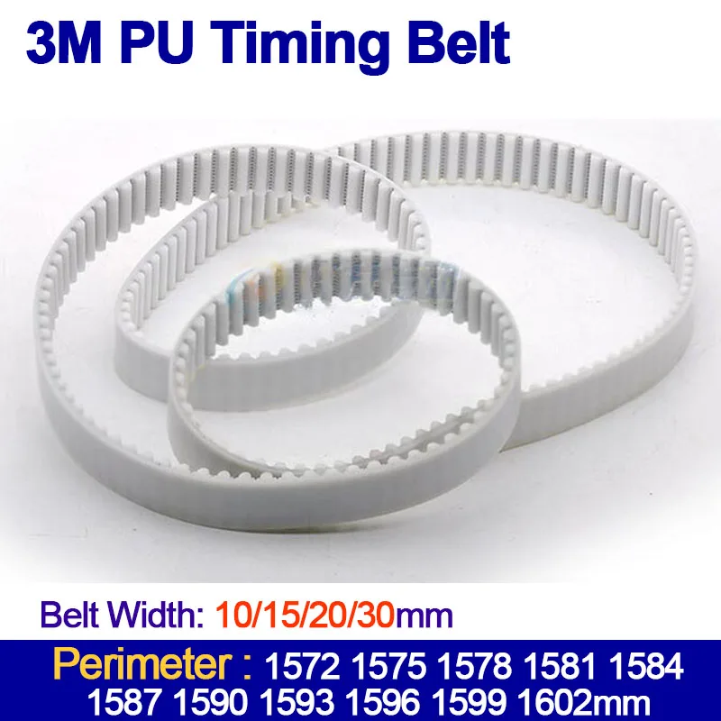 HTD3M PU Timing Belt Length 1572 1575 1578 1581 1584 1587 1590 1593 1596 1599 1602mm Width 10/15/20/30mm Polyurethane Belt
HTD3M PU Timing Belt Length 1572 1575 1578 1581 1584 1587 1590 1593 1596 1599 1602mm Width 10/15/20/30mm Polyurethane Belt