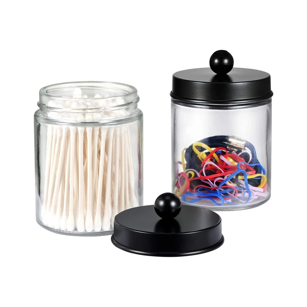 4 Pieces Cotton Swab Jar Makeup Pads Bottle Office Organizer Container 
4 Pieces Cotton Swab Jar Makeup Pads Bottle Office Organizer Container
