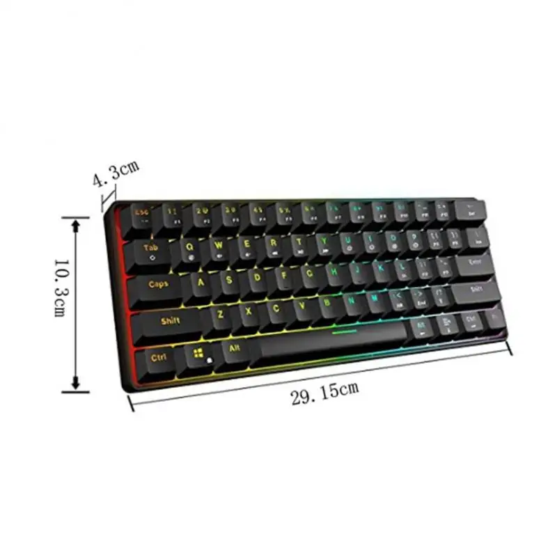Waterproof For Gamers Wired Keyboard Rgb Luminous Mechanical Touch Keyboard Esports Gaming Keyboard Computer Accessories 61 Key
Waterproof For Gamers Wired Keyboard Rgb Luminous Mechanical Touch Keyboard Esports Gaming Keyboard Computer Accessories 61 Key