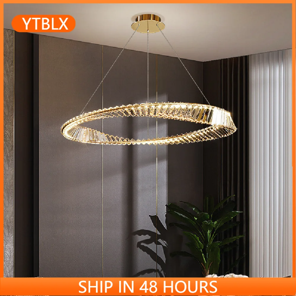 Modern Luxury Living Room Led Dimmable Pendant Lights Plated Steel Gold Irregular Ring Pendant Lamp K9 Crystals Led Hang Lamp
Modern Luxury Living Room Led Dimmable Pendant Lights Plated Steel Gold Irregular Ring Pendant Lamp K9 Crystals Led Hang Lamp
