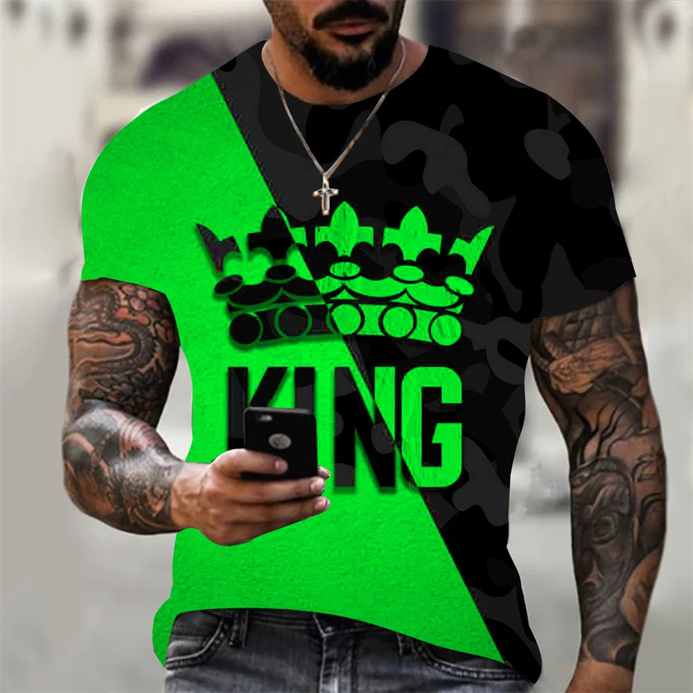 2022 New Men's King Crown 3d Printing T-shirt Fashion and Handsome Short-sleeved Shirt Casual Sports Plus Size Men's T-s
2022 New Men's King Crown 3d Printing T-shirt Fashion and Handsome Short-sleeved Shirt Casual Sports Plus Size Men's T-s
