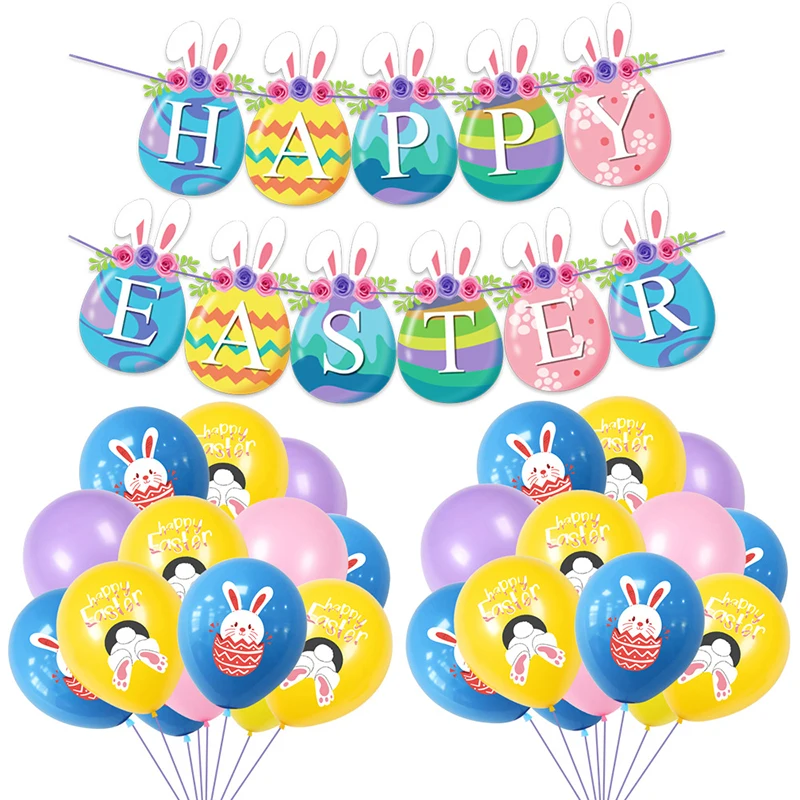 Easter Decoration Cartoon Bunny Egg Banner Hanging Garland Rabbit Latex Balloon Kid Birthday Party Decor Baby Shower Easter Gift
Easter Decoration Cartoon Bunny Egg Banner Hanging Garland Rabbit Latex Balloon Kid Birthday Party Decor Baby Shower Easter Gift