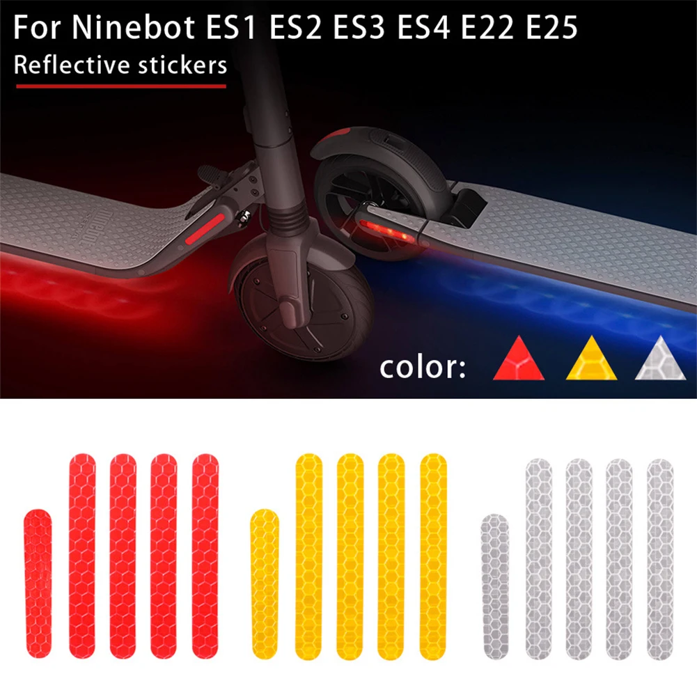 Electric Scooter Reflective Stickers For Nine Bot ES1/ES2/ES3/ES4 Night Riding Safty Warning PVC Reflector Scooter Accessories
Electric Scooter Reflective Stickers For Nine Bot ES1/ES2/ES3/ES4 Night Riding Safty Warning PVC Reflector Scooter Accessories