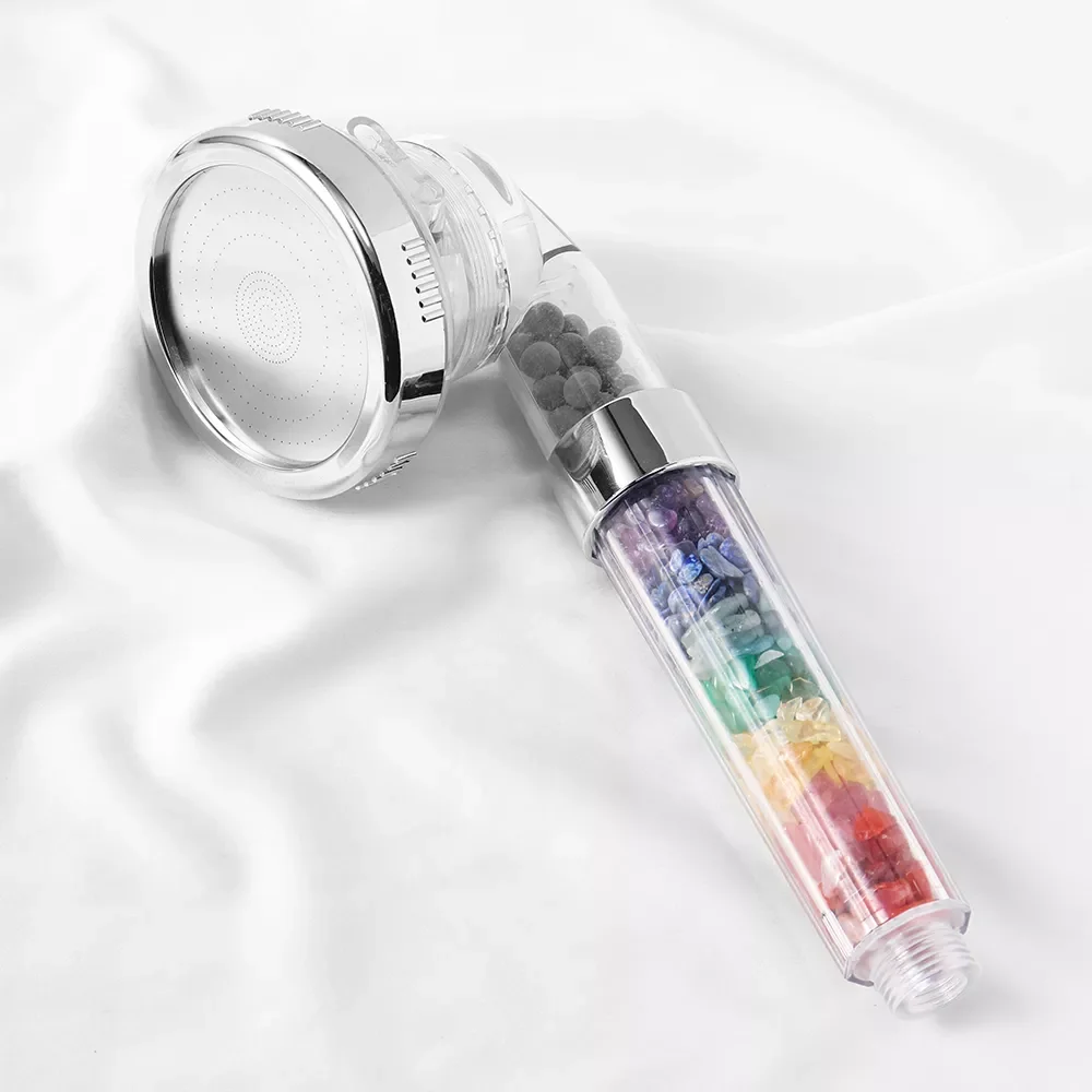 Natural Gemstones 7chakra Crystal Gravels SPA Shower Head Amethyst Rose Quartz High Pressure Water Saving Negative Ion Filter
Natural Gemstones 7chakra Crystal Gravels SPA Shower Head Amethyst Rose Quartz High Pressure Water Saving Negative Ion Filter