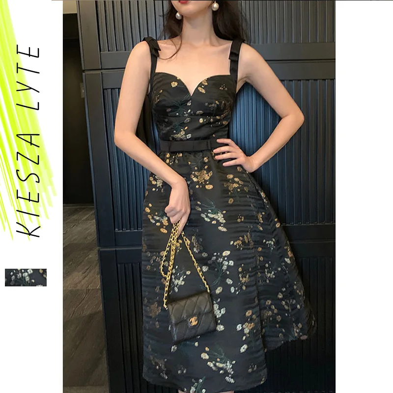 Vintage Black Floral Dress for Summer 2022 Sleeveless V-Neck Party Midi Dresses Elegant Women Bud Vestido Female
Vintage Black Floral Dress for Summer 2022 Sleeveless V-Neck Party Midi Dresses Elegant Women Bud Vestido Female