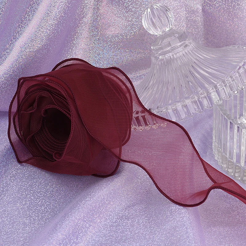 5M Wave Silk Organza Ribbon Bow Material For Hair Ornament Gift Wrapping Decoration DIY Sewing Fabric Clothing Accessories
5M Wave Silk Organza Ribbon Bow Material For Hair Ornament Gift Wrapping Decoration DIY Sewing Fabric Clothing Accessories